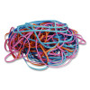 Brites File Bands, Blue/Orange/Pink, 50/Pack