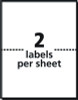 Shipping Labels With Trueblock Technology, Inkjet/Laser Printers, 4 X 3, White, 2/Sheet, 20 Sheets/Pack