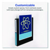 Mini Size Protect And Store View Binder With Round Rings, 3 Rings, 1" Capacity, 8.5 X 5.5, White