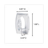 Mini Hooks, Plastic, Clear, Supports 0.5 Lb, 30/Pack