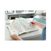 Page Flags In Desk Grip Dispenser, 1 x 1.75, Blue, 200/Dispenser