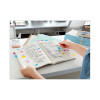 Page Flags In Desk Grip Dispenser, 1 x 1.75, Blue, 200/Dispenser