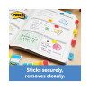1" Wide Tabs With Dispenser, Aqua, Pink, Violet, Yellow, 88/Pack
