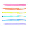 Flair Felt Tip Porous Point Pen With Retro Accents, Stick, Medium 0.7 Mm, Assorted Ink And Barrel Colors, 6/Pack