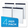 Gold Fibre Writing Pads, Wide/Legal Rule, (50) White 8.5 x 11 Sheets, 4/Pack