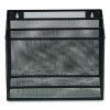 Wire Mesh Incline Sorter, Enclosed Design, 3 Sections, Letter-Size, 13.78 X 16.61 X 12.4, Matte Black