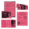 Color Paper, 24 Lb Bond Weight, 8.5 x 11, Plasma Pink, 500/Ream