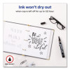 Marks A Lot Large Desk-Style Permanent Marker With Metal Pocket Clip, Broad Bullet Tip, Black