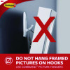 X-Large Utility Hooks, Plastic, White, Supports 15 Lb, 2/Pack