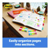 1" Plain Solid Color Tabs, 1/5-Cut, Assorted Colors, 1" Wide, 36/Pack
