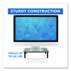 Adjustable Desktop Monitor Riser, For Up To 32" Monitors, 14.57" x 9.25" x 5.51", Black, Supports 44 Lb