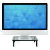 Adjustable Desktop Monitor Riser, For Up To 32" Monitors, 14.57" x 9.25" x 5.51", Black, Supports 44 Lb