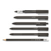 Quick Dry Gel Pen, Retractable, Fine 0.5 Mm, Black Ink, Black Barrel, Dozen