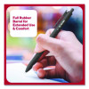 Quick Dry Gel Pen, Retractable, Fine 0.5 Mm, Black Ink, Black Barrel, Dozen