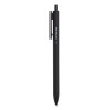 Quick Dry Gel Pen, Retractable, Fine 0.5 Mm, Black Ink, Black Barrel, Dozen