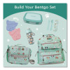 Kids Five-Compartment Bento Box, 8.5" x 6.5" x 2", Seafoam Green