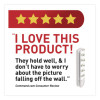 Damage-Free Hanging Picture Hanging Strip Pairs, (16) Large (0.75" x 3.65"), (12) Medium (0.63" x 2.75"), White, 28/Pack