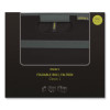 Classic Foldable Storage Box, Large, 2 Sections, 12.6 x 19.69 x 10.83, Lava Black