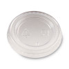 Plastic Portion Cup Lid, Fits 1 Oz Portion Cups, Clear, 4,800/Carton