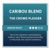 Caribou Blend Ground Coffee, 2.5 Oz, 18/Carton
