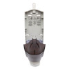 1 Liter Manual Liquid Dispenser, 1 L, 5.1 x 4 x 12.3, Translucent Smoke, 6/Carton