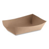 Eco Food Trays, 1 Lb Capacity, Brown, Paper, 1,000/Carton