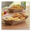 Eco Food Trays, 3 Lb Capacity, Brown, Paper, 500/Carton