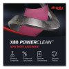 Power Clean X80 Heavy Duty Cloths, Hydroknit, Pop-Up Box, 8.34 x 16.8, Red, 76/Box, 5 Box/Carton