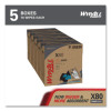 Power Clean X80 Heavy Duty Cloths, Hydroknit, Pop-Up Box, 8.34 x 16.8, Red, 76/Box, 5 Box/Carton