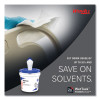 Power Clean Wipers For Solvents Wettask Customizable Wet Wiping System, Wipers Only, 9 x 15, White, 275/Roll, 2 Rolls/Carton