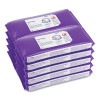 W4 Presat Alcohol Wipers, 70% Ipa, 1-Ply, 9 x 11, White, 40/Pack, 10 Packs/Carton