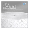 Essential Coreless Jrt, Septic Safe, 2-Ply, 3.75" x 1,150 Ft, White, 12 Rolls/Carton