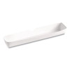 Footlong Hot Dog Tray, 10.25 x 1.5 x 1.25, White, Paper, 500/Carton
