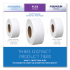Essential Jrt Jumbo Roll Bathroom Tissue, Septic Safe, 2-Ply, 3.55" x 1,000 Ft, White, 12 Rolls/Carton