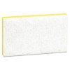 Light-Duty Scrubbing Sponge, #63, 3.6 X 6.1, 0.7" Thick, Yellow/White, 20/Carton