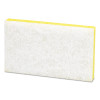 Light-Duty Scrubbing Sponge, #63, 3.6 X 6.1, 0.7" Thick, Yellow/White, 20/Carton