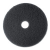 Low-Speed High Productivity Floor Pads 7300, 15" Diameter, Black, 5/Carton