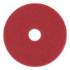 Low-Speed Buffer Floor Pads 5100, 20" Diameter, Red, 5/Carton