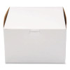 White One-Piece Non-Window Bakery Boxes, 8 x 8 x 4, White, Paper, 250/Carton