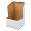 White One-Piece Non-Window Bakery Boxes, 8 x 8 x 5, White, Paper, 100/Carton