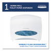 Jrt Jr. Escort Jumbo Roll Bath Tissue Dispenser, 16 X 5.75 X 13.88, Pearl White