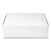 White One-Piece Non-Window Bakery Boxes, 9 x 9 x 2.5, White, Paper, 250/Carton