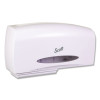 Essential Coreless Twin Jumbo Roll Tissue Dispenser, 20 x 6 x 11, White