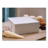 White One-Piece Non-Window Bakery Boxes, 12 x 12 x 6, White, Paper, 50/Carton