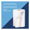Sanitouch Hard Roll Towel Dispenser, For 1.5" Core, 12.63 x 10.2 x 16.13, White