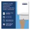 Sanitouch Hard Roll Towel Dispenser, For 1.5" Core, 12.63 x 10.2 x 16.13, White