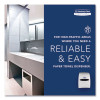 Sanitouch Hard Roll Towel Dispenser For 1.75" Core, 12.63 x 10.2 x 16.13, White