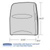 Sanitouch Hard Roll Towel Dispenser, For 1.75" Core, 12.63 x 10.2 x 16.13, Smoke