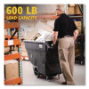 0.75 Cu Yd Structural Foam Tilt Truck, 600 Lb Capacity, Black