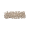 Industrial Dust Mop Head, Cotton, 24 x 3, White